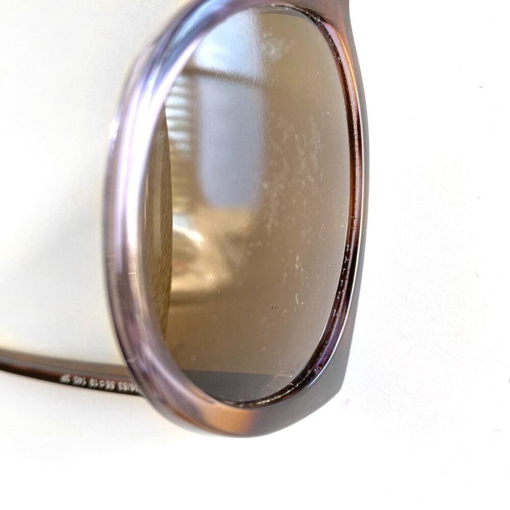 Ralph Lauren RA 5249 Brown Tortoise Purple Sunglasses 55-19-140 Polarize + Case - Picture 12 of 13